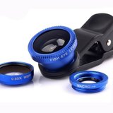 Kit Lentile Foto iUni 3-in-1 Macro, Wide Angle si FishEye compatibile cu Smartphone si Tableta, Alba